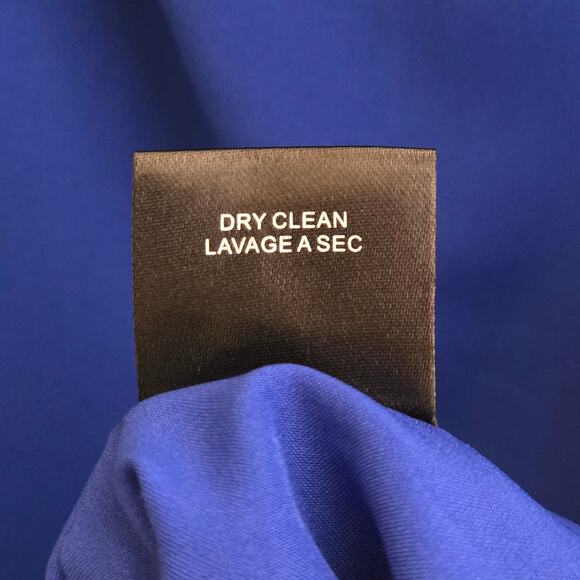 Badgley Mishka Royal Blue One Shoulder Ruffle Evening Gown 2 Formal Wedding - Picture 16 of 16